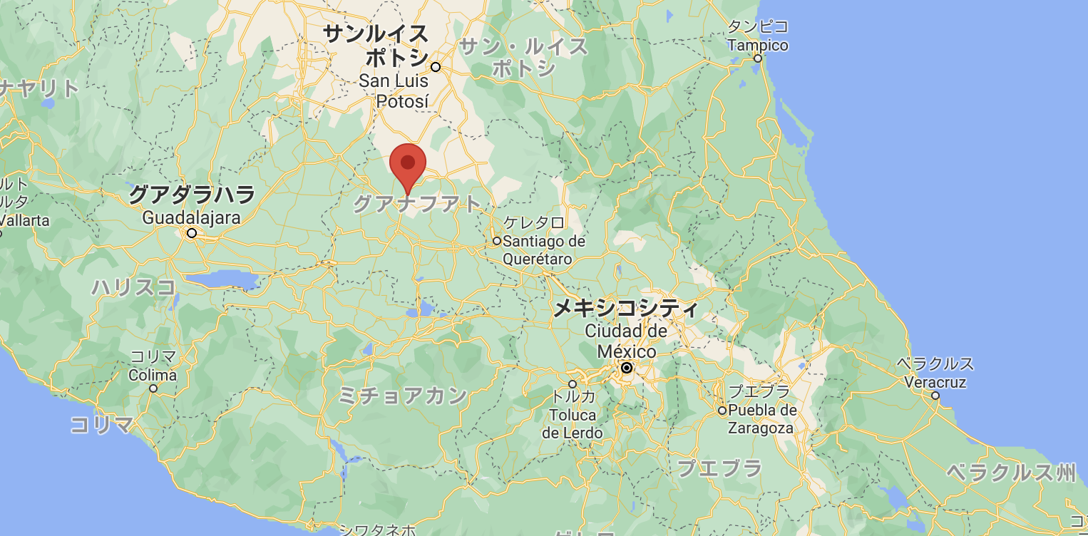 グァナファト地図